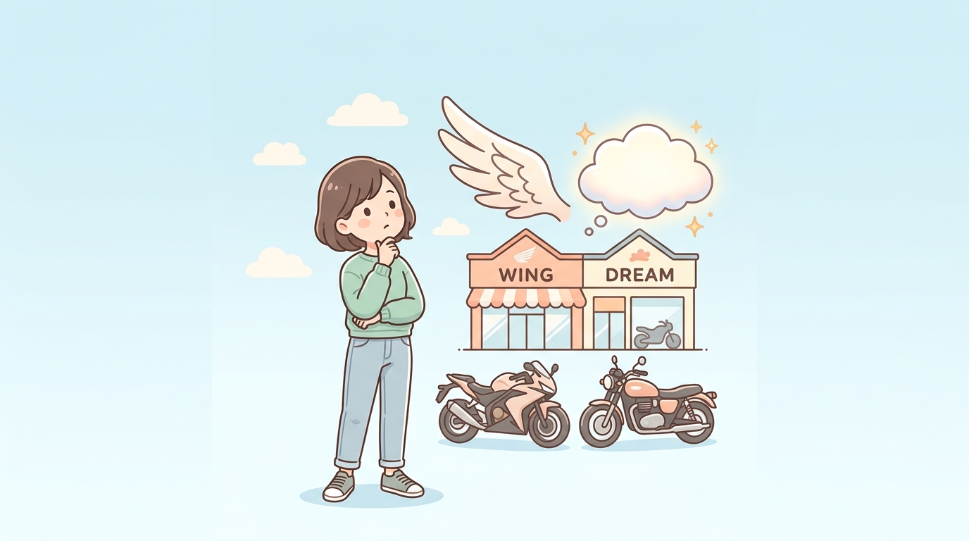 ホンダウイングとドリームの違いを徹底比較