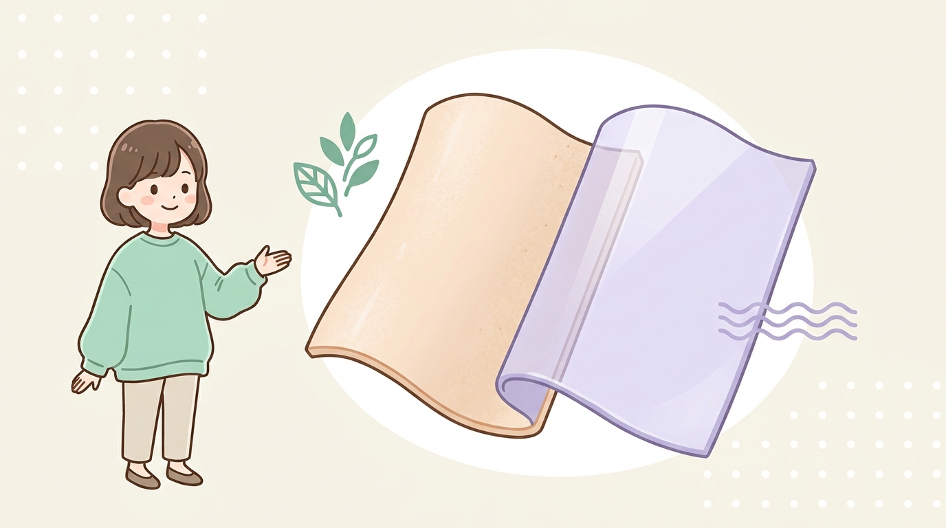 天然ゴムと新素材スキンの素材別の特徴