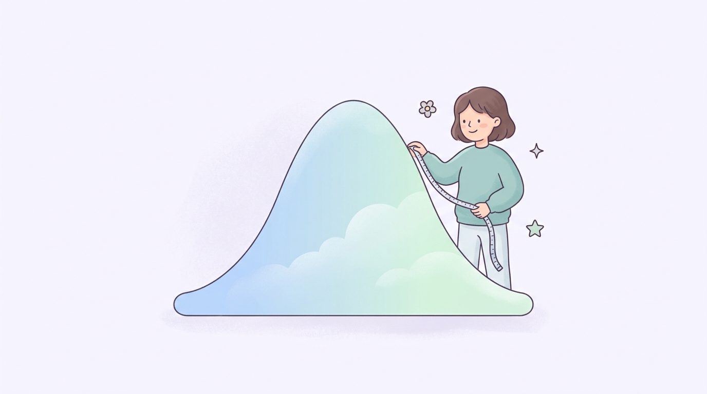 正規分布を標準化する手順
