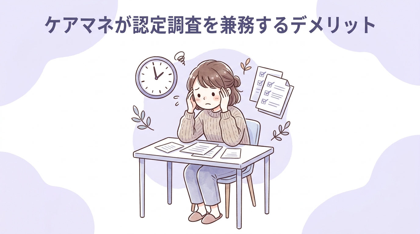 ケアマネが認定調査を兼務するデメリット