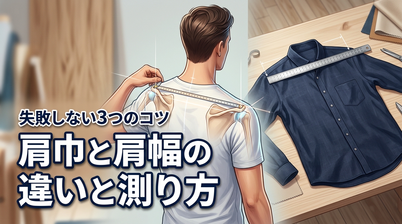 肩巾と肩幅の違いとは？サイズ選びで失敗しない3つのコツと正しい測り方