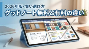 グッドノートは無料版で十分？有料との違いやサブスクと買い切りの賢い選び方