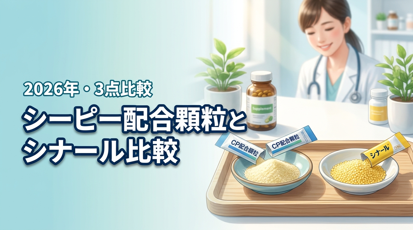 シーピー配合顆粒とシナールの違いは？成分・味・価格の3点から効果を詳しく比較
