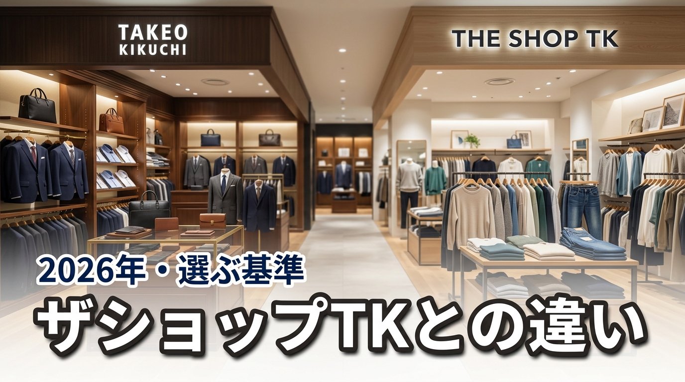 似ているけど別物？ザショップtkとタケオキクチの違いと選ぶ基準を教えます