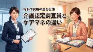 介護認定調査員とケアマネの違いを5つの視点で比較！給料や資格の差を公開