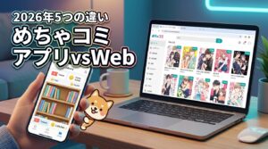 めちゃコミのアプリとWeb版はどっちがお得？迷う人が確認すべき5つの違い