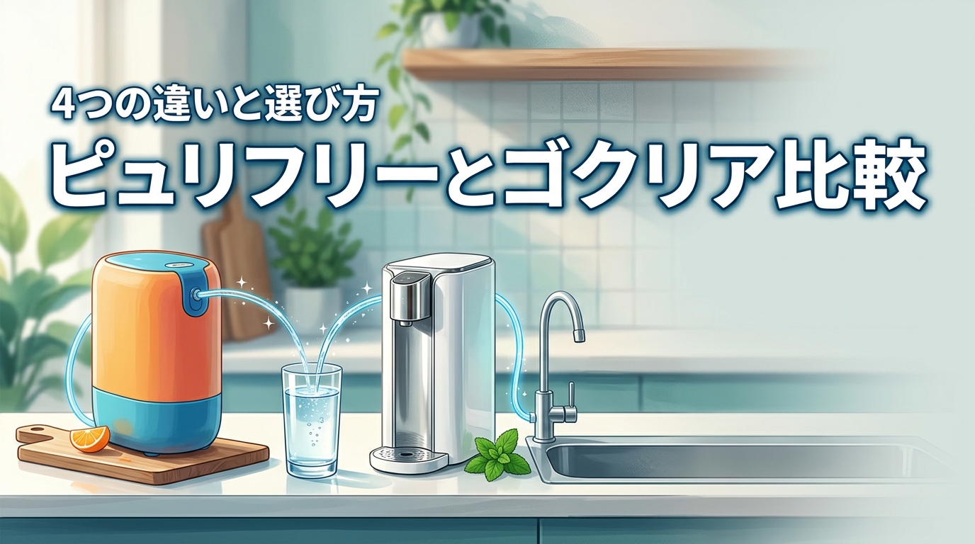ピュリフリーとゴクリアの違いは4つ！5つの共通メリットと最適な選び方