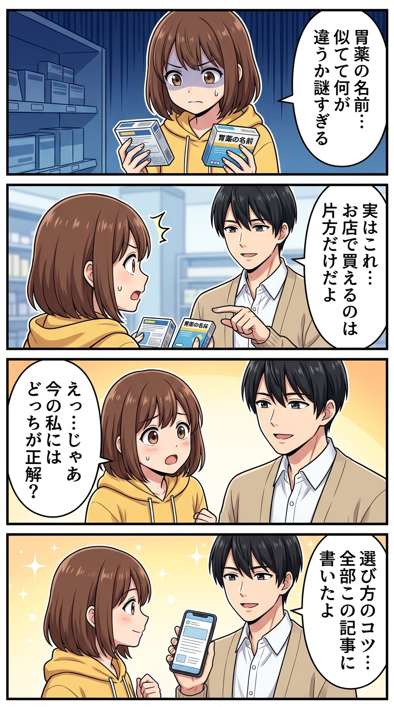 ラフチジン ガスター 違い