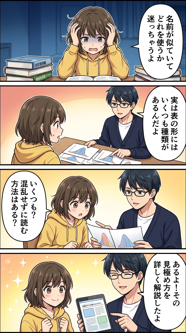 正規分布表 標準正規分布表 違い