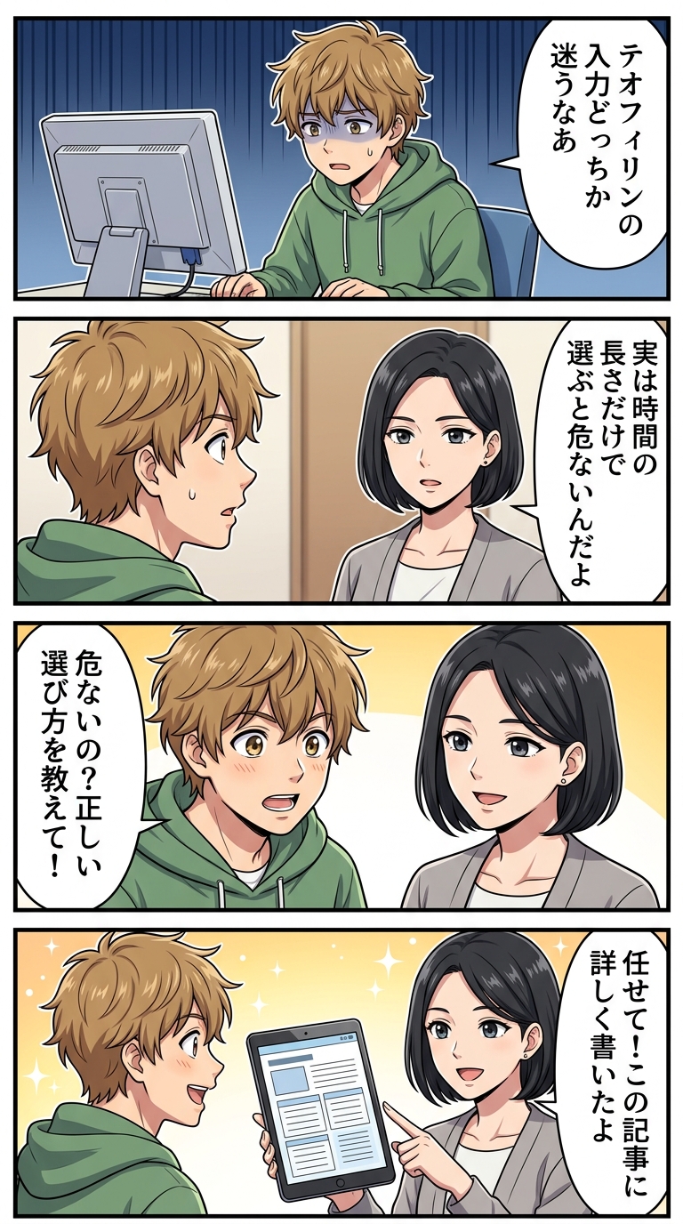 テオフィリン徐放錠 12 24時間 違い