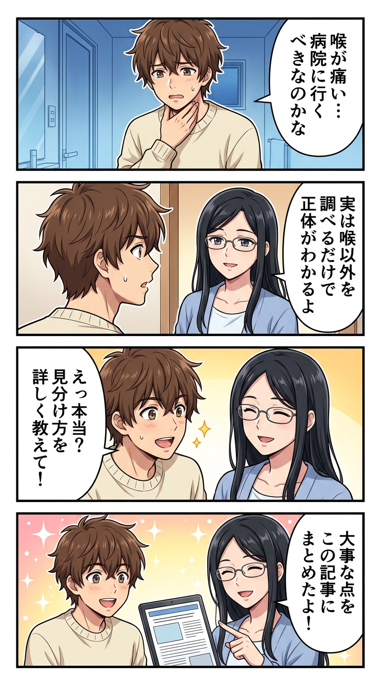 喉の痛み ウイルス 細菌 違い