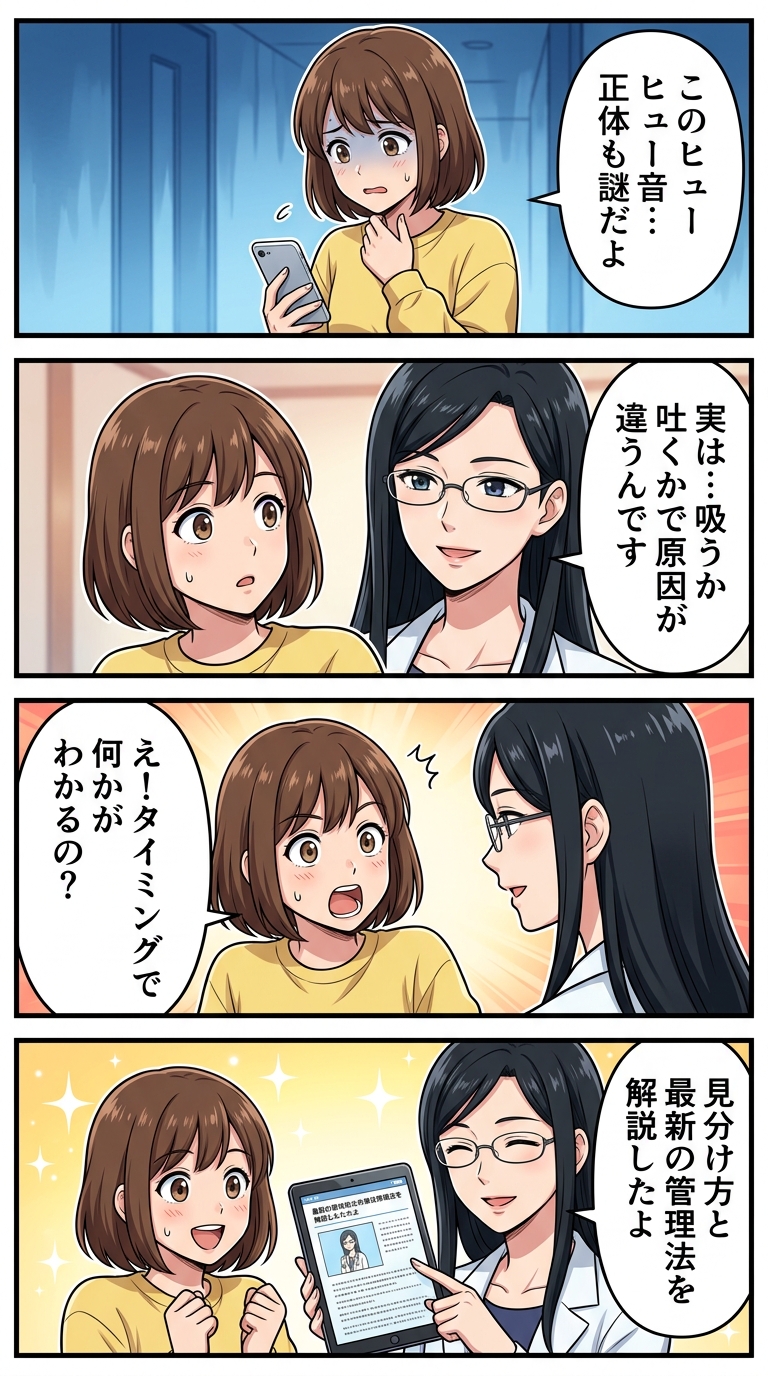 喘鳴 ぜいめい 違い