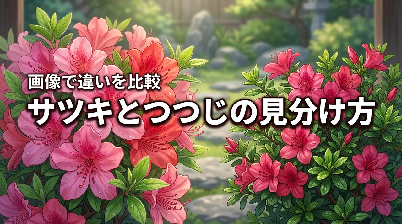 サツキとさつき、つつじの違いは？今すぐ見分けたい時に役立つ画像を徹底比較