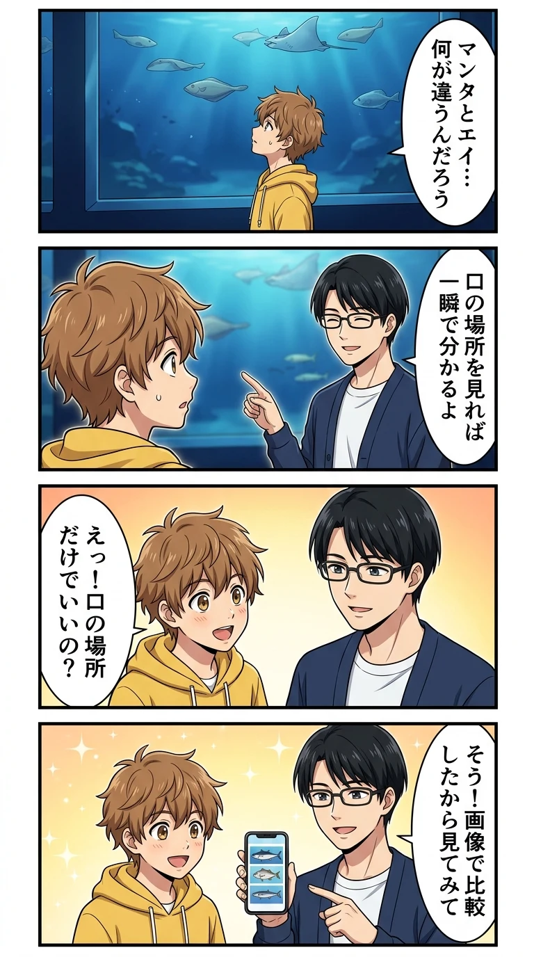 マンタ エイ 違い 画像