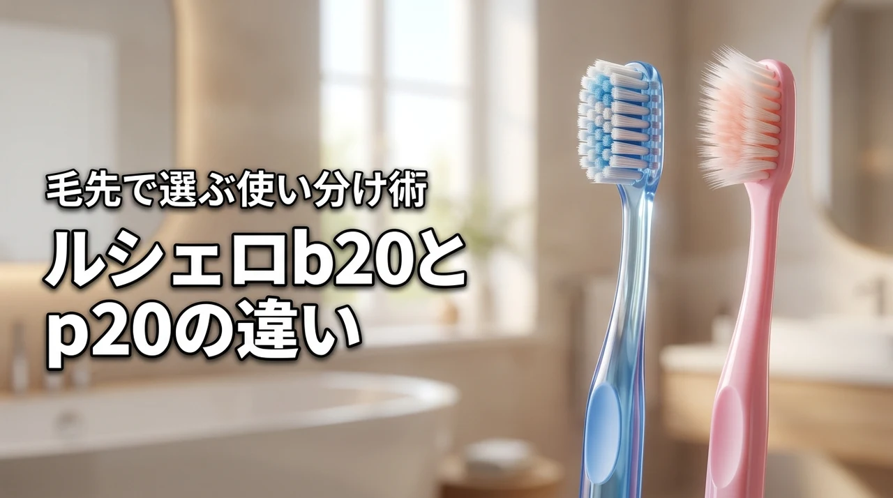 【結論】ルシェロ歯ブラシb20とp20の違いは毛先！目的別の使い分け術を教えます