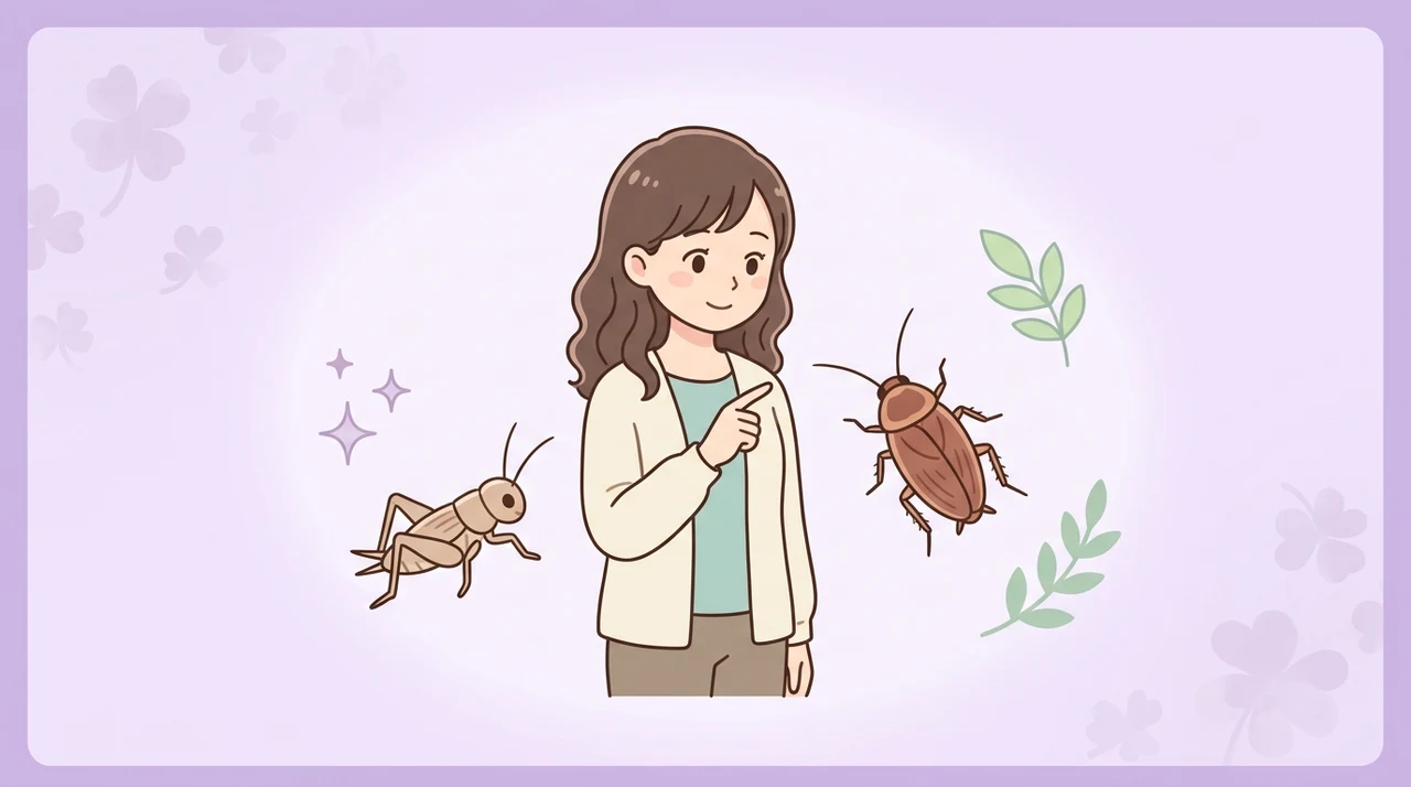 ゴキブリとコオロギの赤ちゃんの決定的な違い3つ