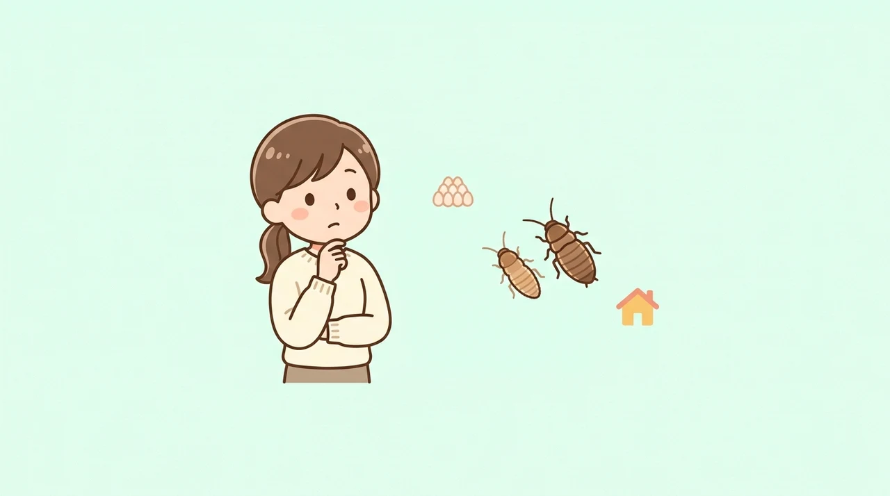 ゴキブリの幼虫特有の種類別の特徴と繁殖リスク