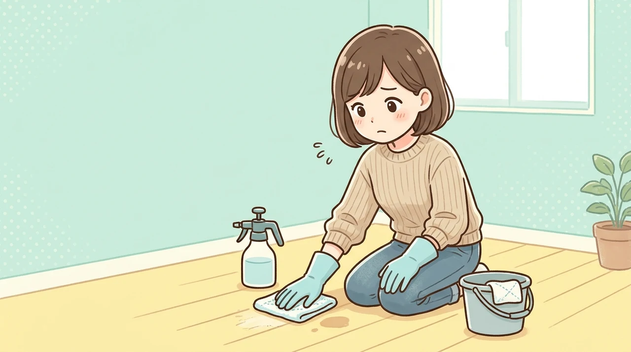 万が一室内で潰した時の衛生的な除菌手順