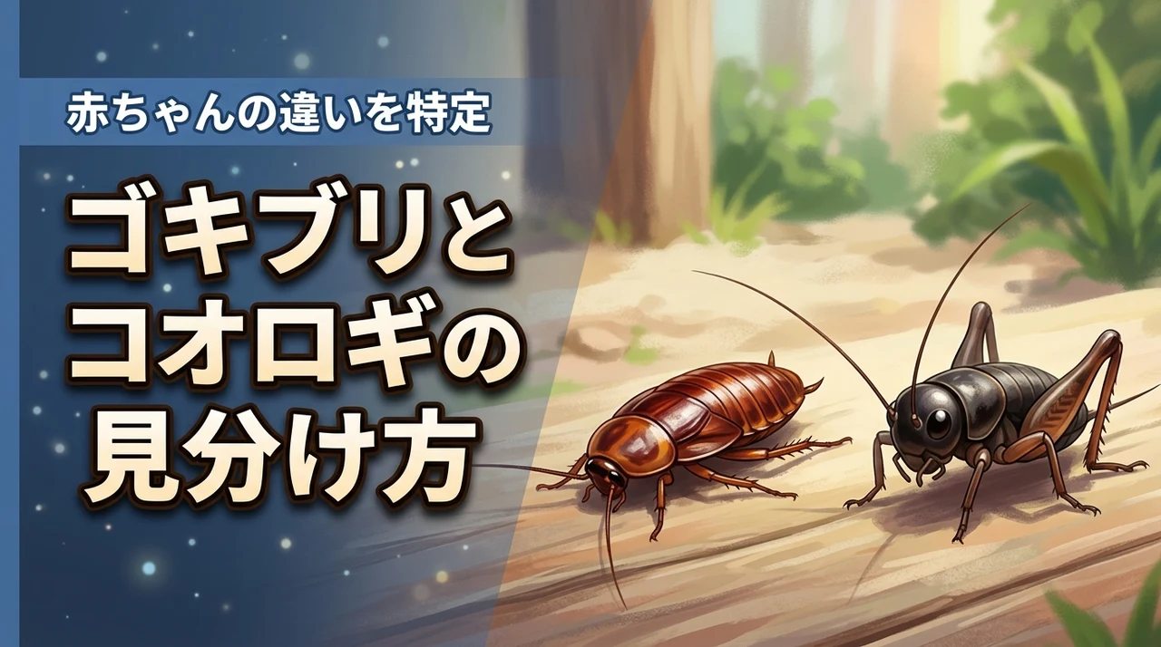 この虫はどっち？ゴキブリとコオロギの赤ちゃんの違いを特定して不安を解消する方法
