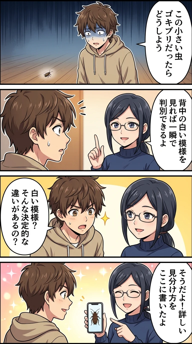 ゴキブリ コオロギ 赤ちゃん 違い
