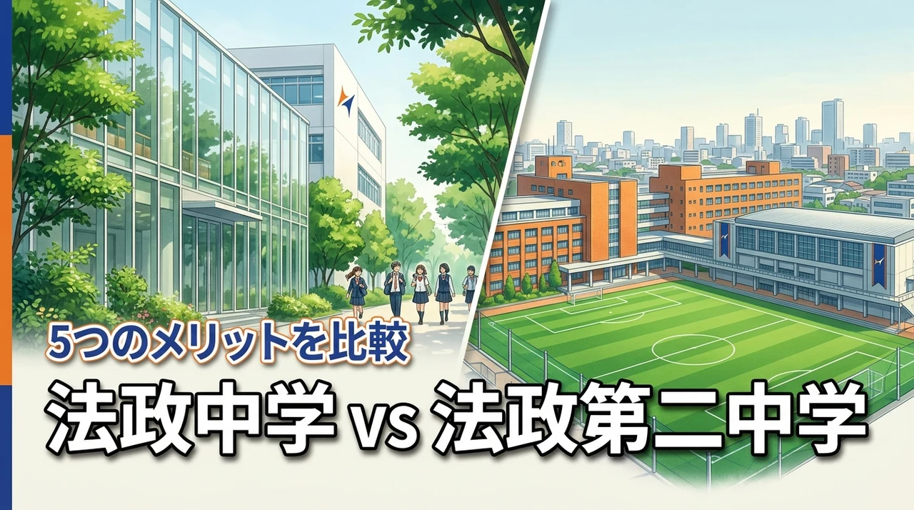 法政中学と法政第二中学の違いはどこ？メリット5つとデメリット3つを詳細比較