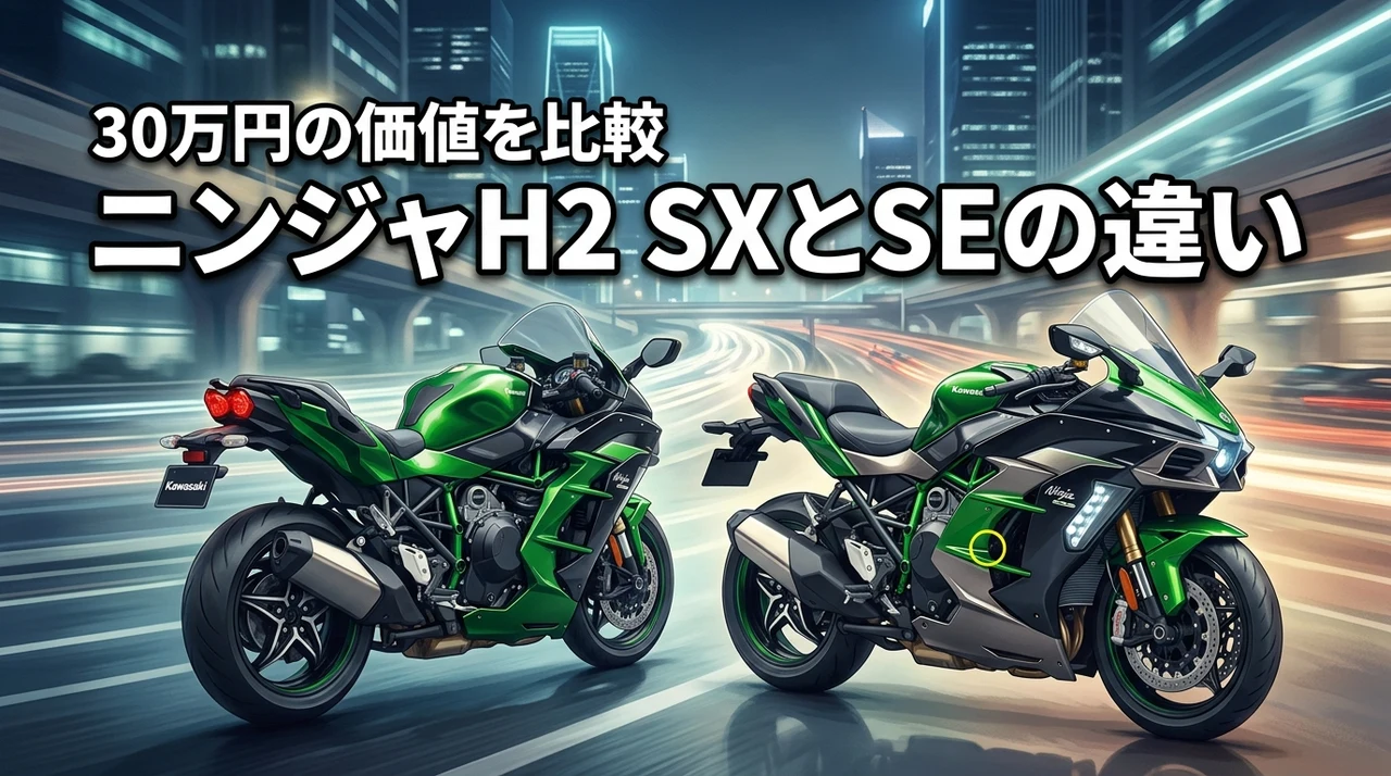 ニンジャh2 sxとseの違いで迷う人へ！30万円の差額を払う価値はある？
