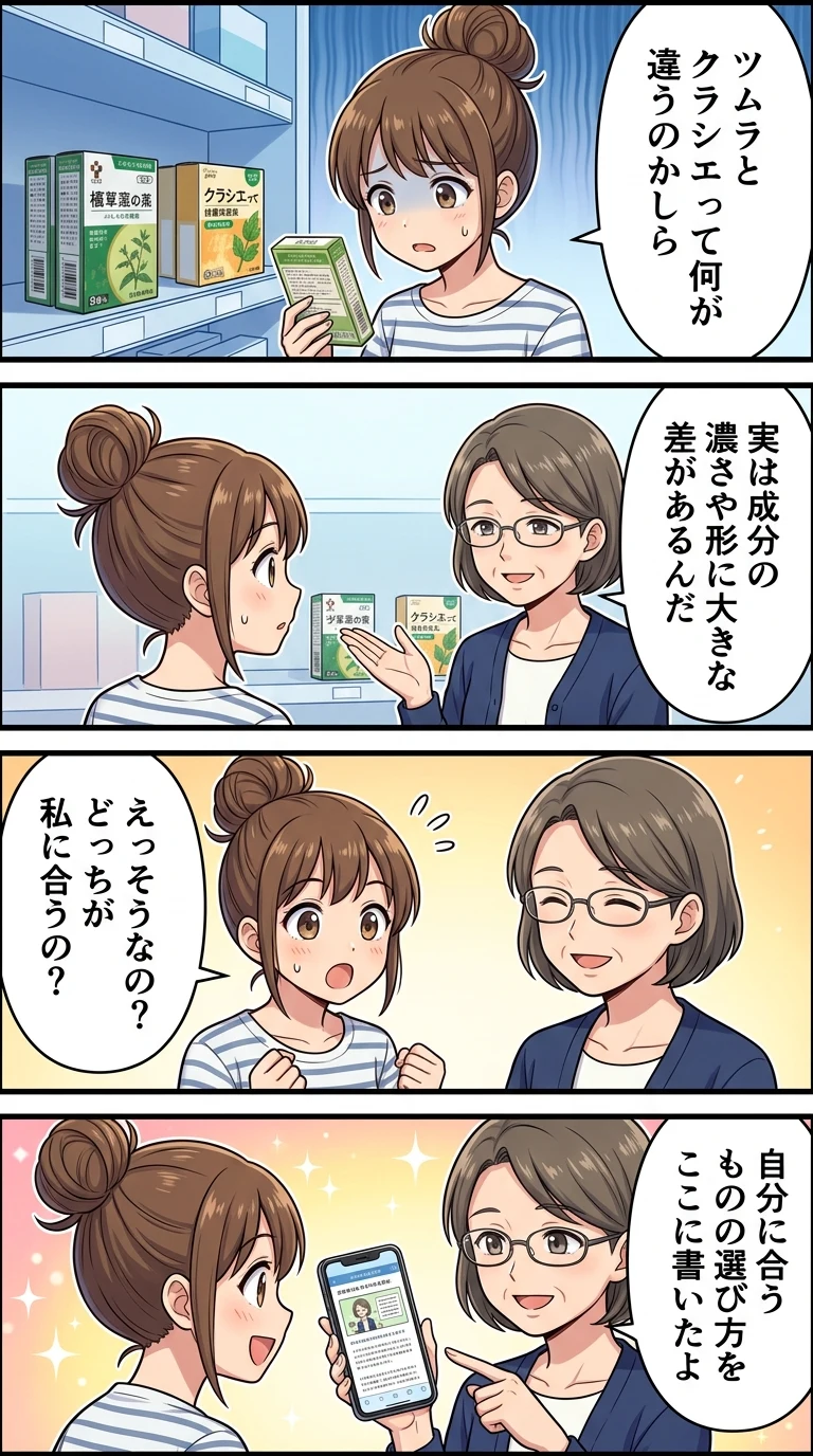 八味地黄丸 ツムラ クラシエ 違い