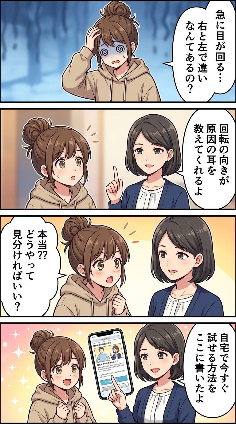 めまい 右回り 左回り 違い