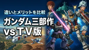 ガンダムは劇場版三部作とテレビ版どっちが良い？違いや視聴メリットを初心者に解説
