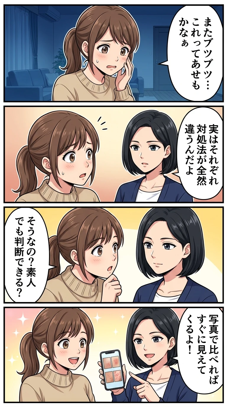 あせも アトピー 違い 写真