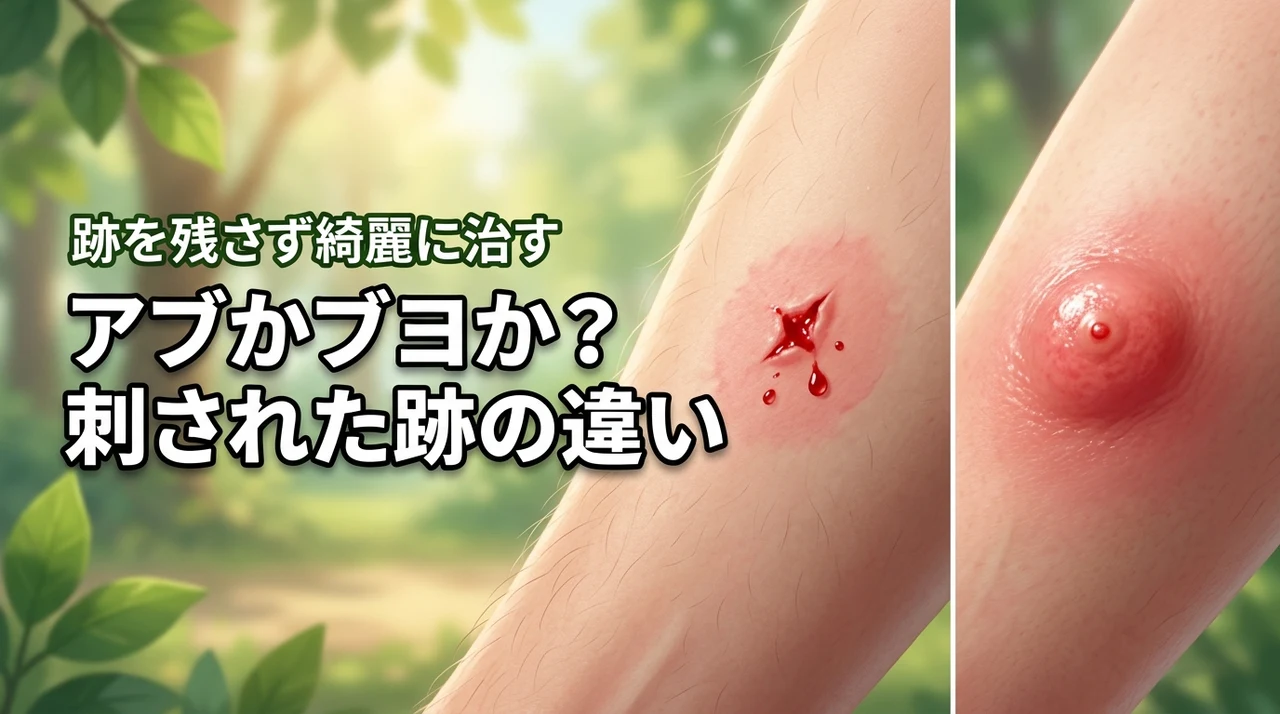 この腫れはアブかブヨか？刺された跡の違いを見分けるコツと綺麗に治す方法