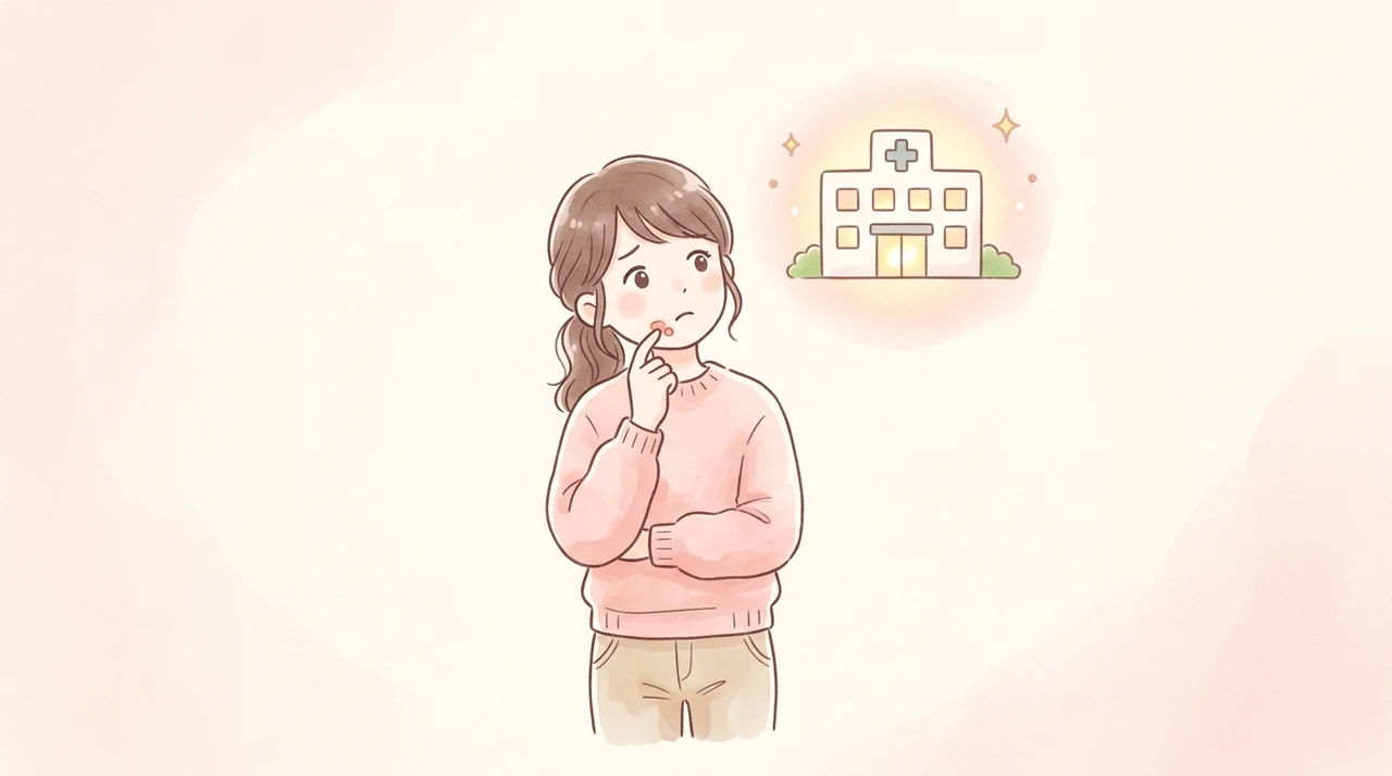 口唇炎や水ぶくれが治らない時の受診目安
