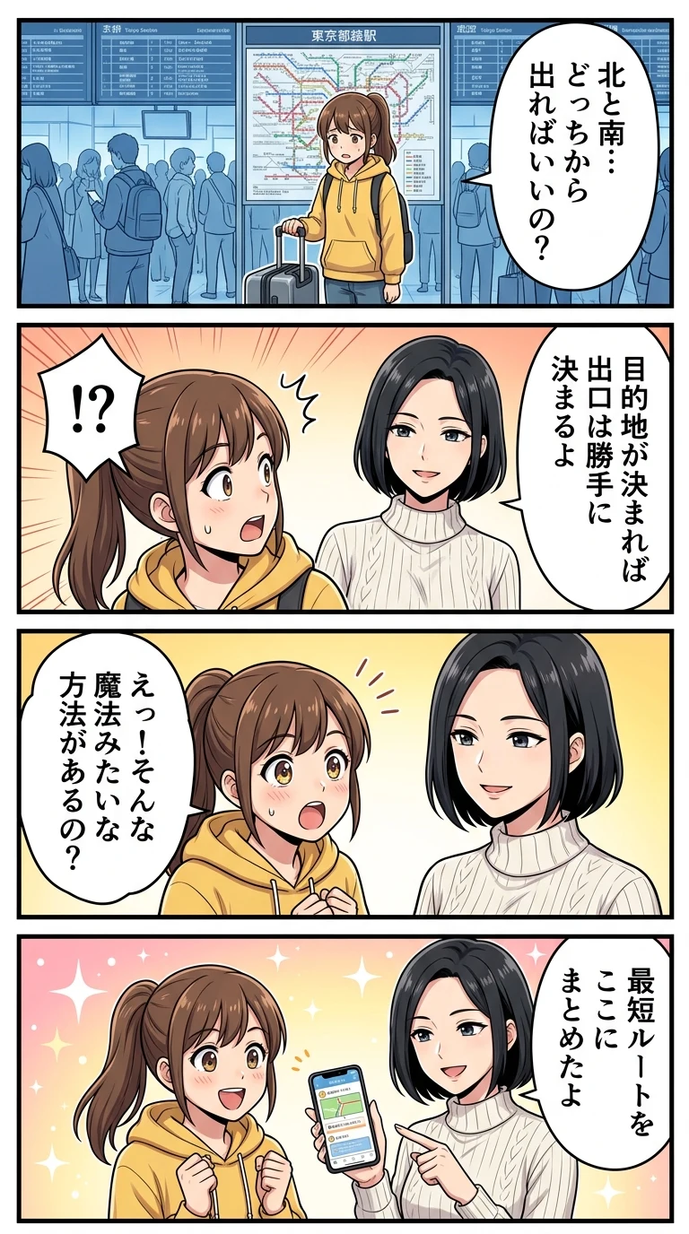 東京駅 新幹線 北乗り換え口 南のりかえ口 違い
