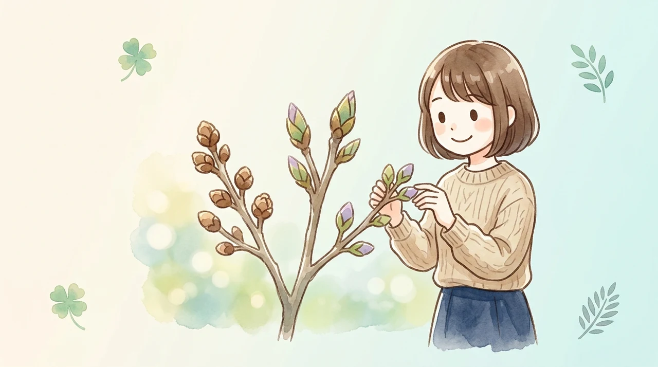 花芽と葉芽を外見で見分ける3つのポイント