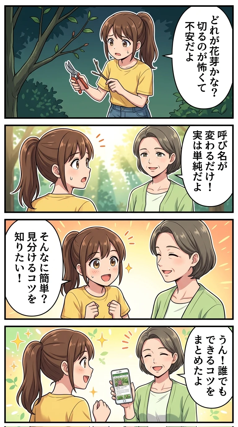 花芽 つぼみ 違い