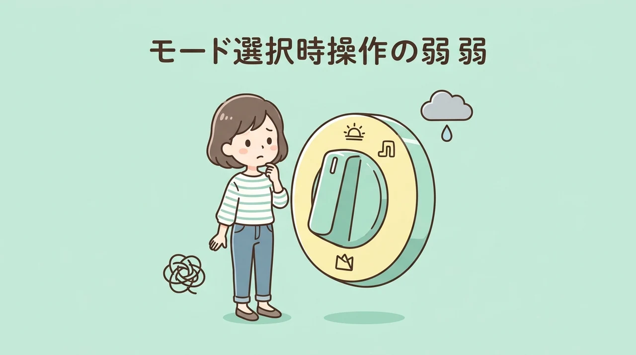 モード選択時における運用のデメリット