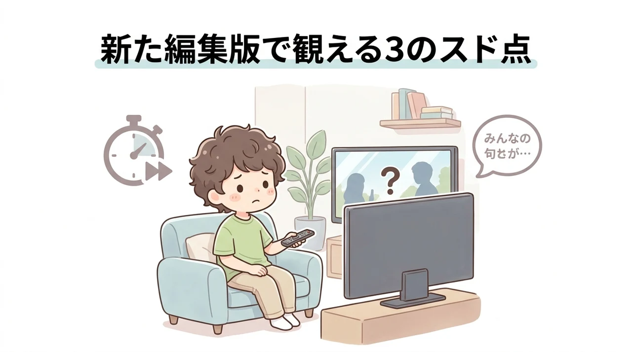 新編集版を視聴する3つのデメリット
