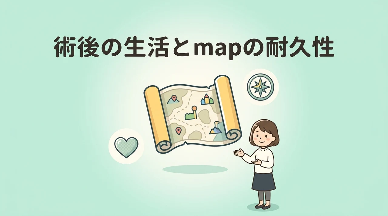 術後の生活とmapの耐久性