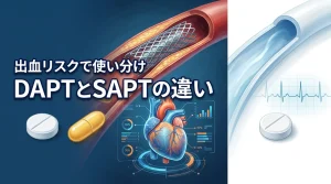 PCI後の処方で迷うdaptとsaptの違い！出血リスク評価に基づく個別化の秘訣