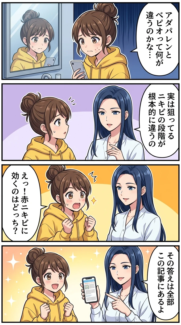 アダパレン ベピオ 違い