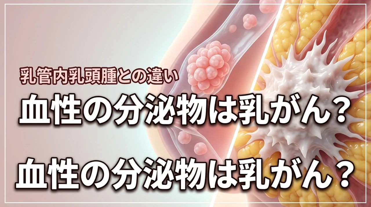 血性の分泌物は乳管内乳頭腫と乳がんの違い？どっちか不安な人が知るべき検査法