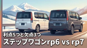 ステップワゴンのrp6とrp7の違いは何？メリット5つとデメリット3つを比較