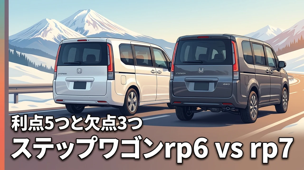 ステップワゴンのrp6とrp7の違いは何？メリット5つとデメリット3つを比較