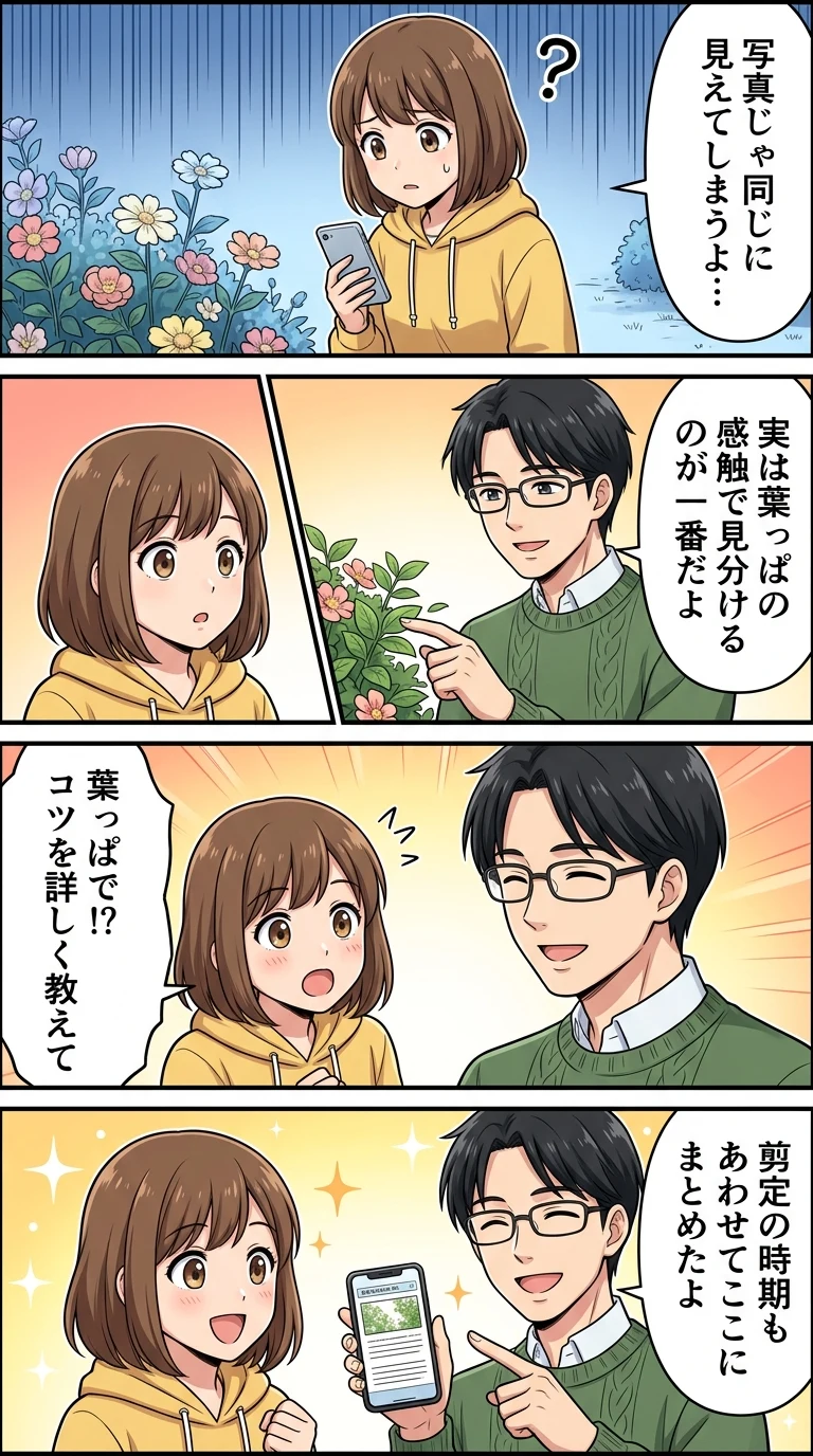 さつきつつじ 違い 写真