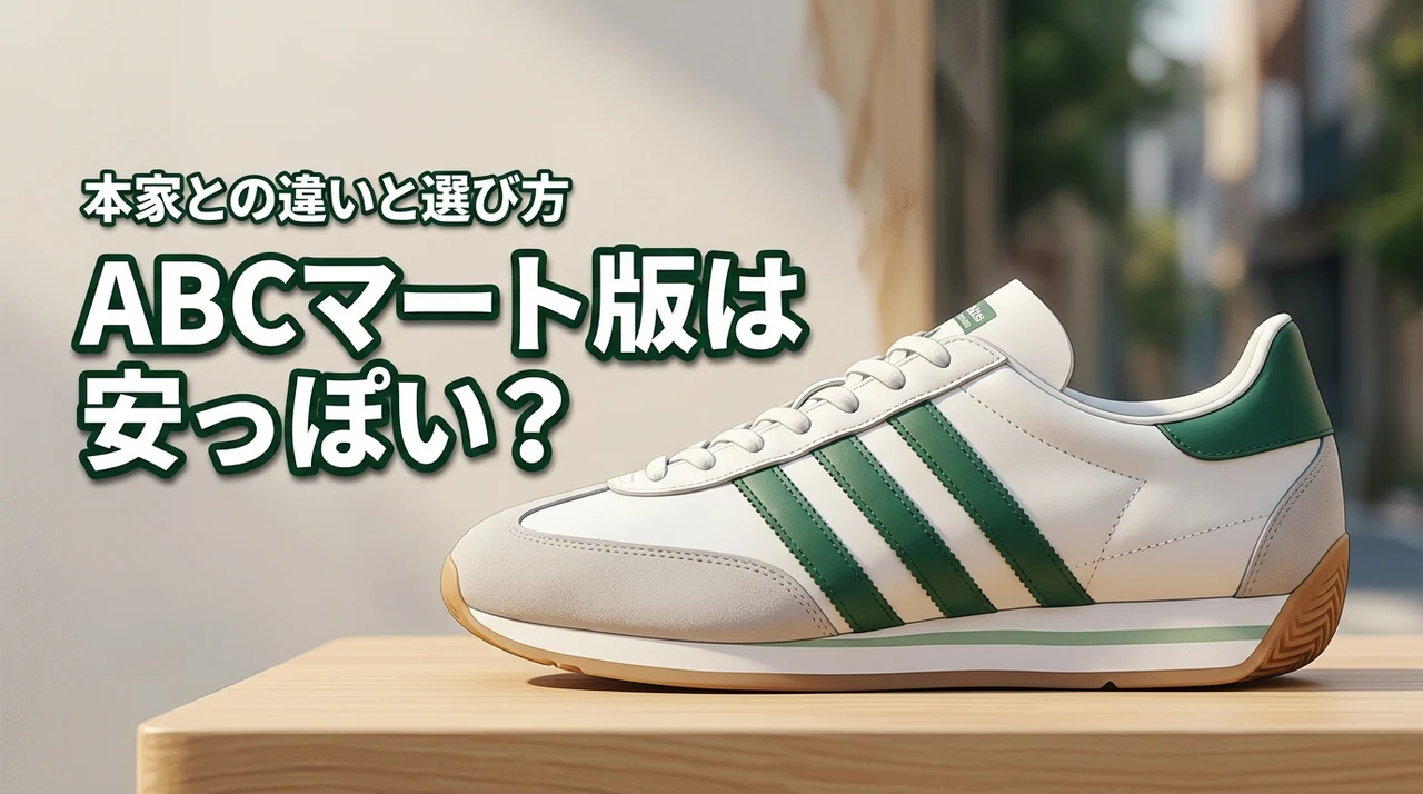 abcマートのアディダスカントリーは安っぽい?本家との違いや失敗しない選び方紹介