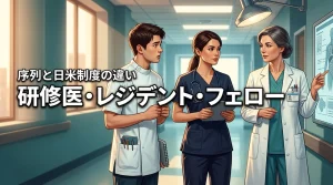 研修医とレジデントとフェローの違いがわかる！役割の序列や日米の制度を徹底解説