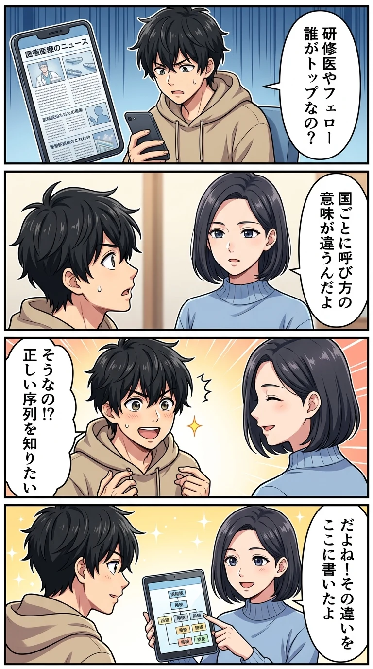研修医 レジデント フェロー 違い