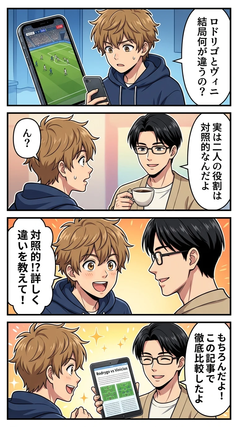 ロドリゴ ヴィニシウス 違い