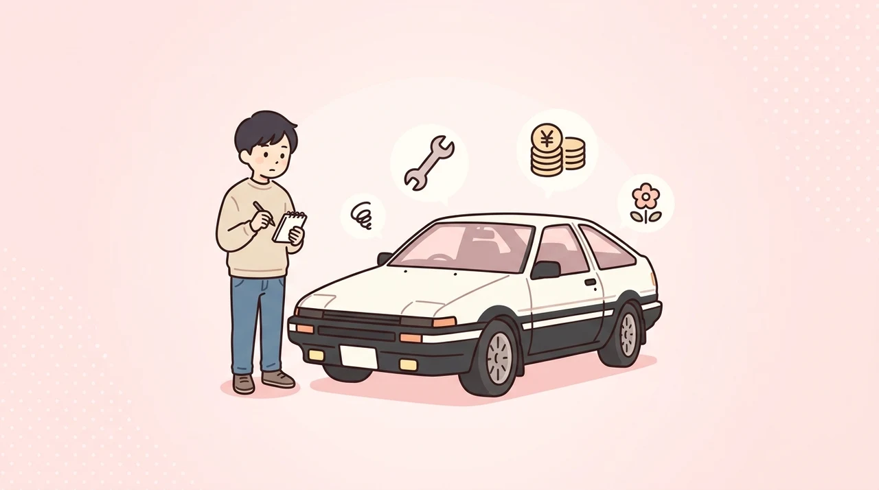 ae86の維持管理や中古相場の違い
