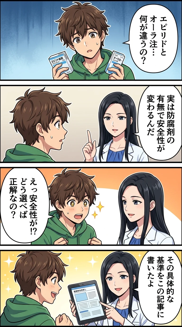 エピリド オーラ注 違い